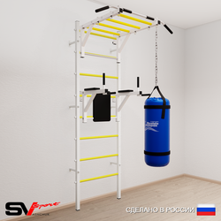 Шведская стенка Sv Sport 5222 (Турник рукоход/Брусья/Цепь/Мешок 22кг)