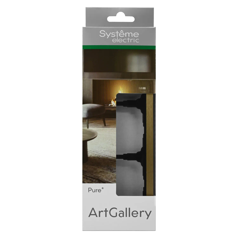 ARTGALLERY PURE 3-постовая РАМКА, МЕТАЛЛ ЛАТУНЬ