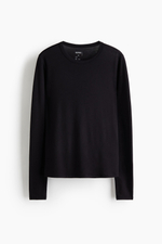Утепляющий топ Slim Fit с длинными рукавами - H&M