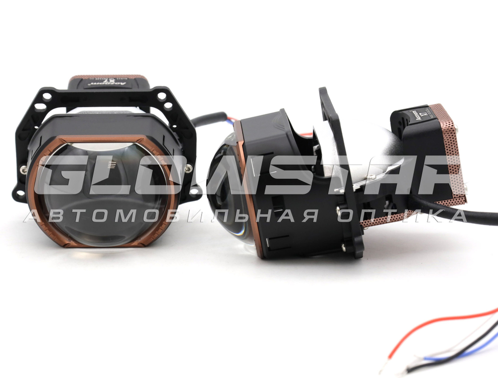 Билед модули Aozoom X7 (прямоугольные) 3.0 дюйма, 2 чипа, 5500K, 12V, 55W/63W, крепление 3R (комплект, 2шт)