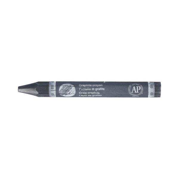 Мелки графитные Graphite нерастворимые в воде, заточенные 12 шт, 6B L5620106, Lyra L5620106