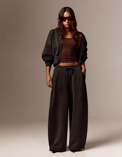 Женские брюки barrel - BERSHKA