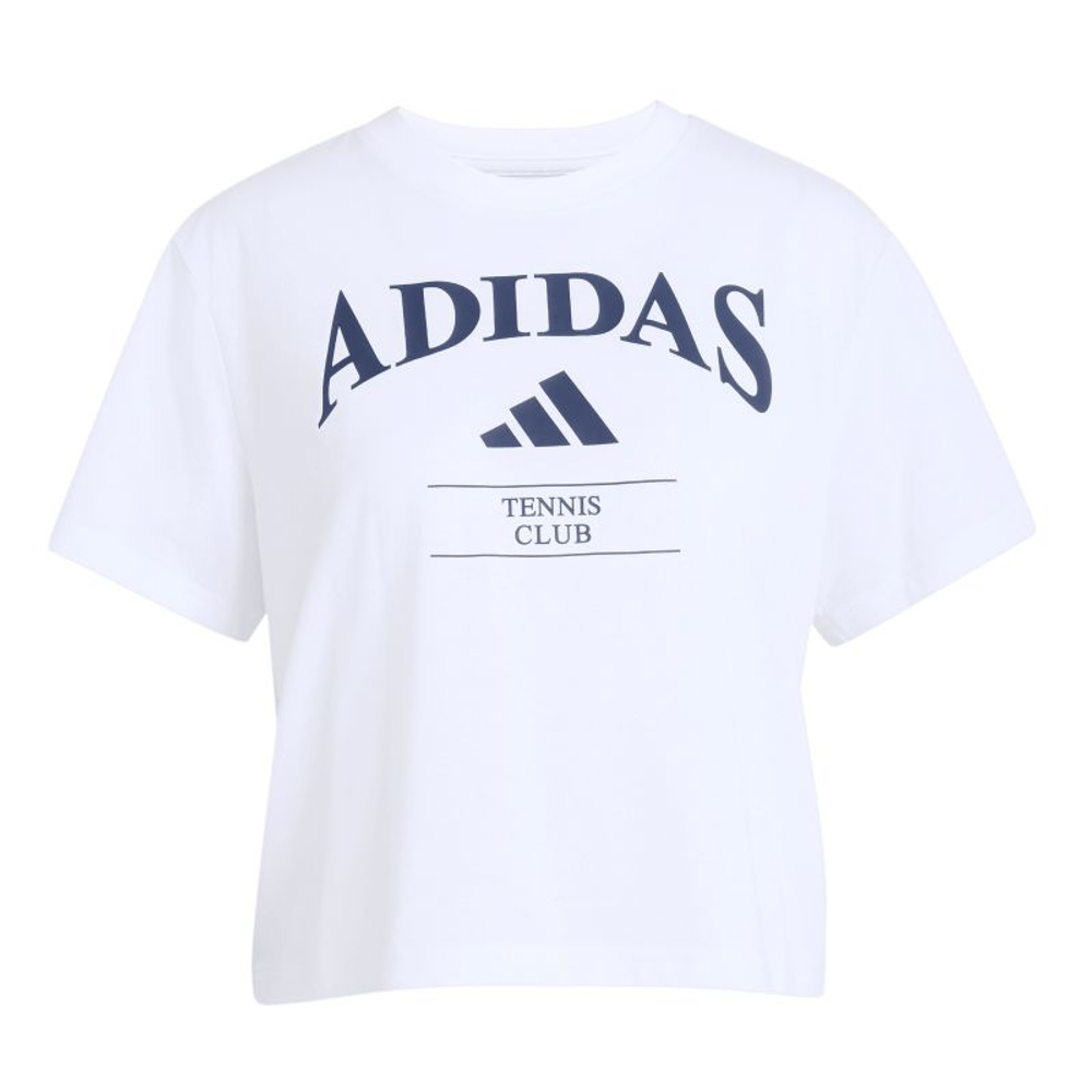 Женская теннисная футболка Adidas Heritage Tennis Graphic - white