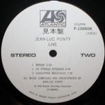 Jean-Luc Ponty / Live (LP)