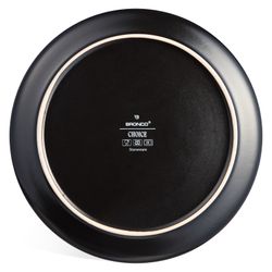 НАБОР ТАРЕЛОК ОБЕДЕННЫХ BRONCO "CHOICE BLACK" 26,5 СМ 4ШТ