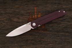Нож складной Artisan 1849P-DRC Sirius, клинок 89мм, сталь CPM S35VN, рукоять микарта бордо