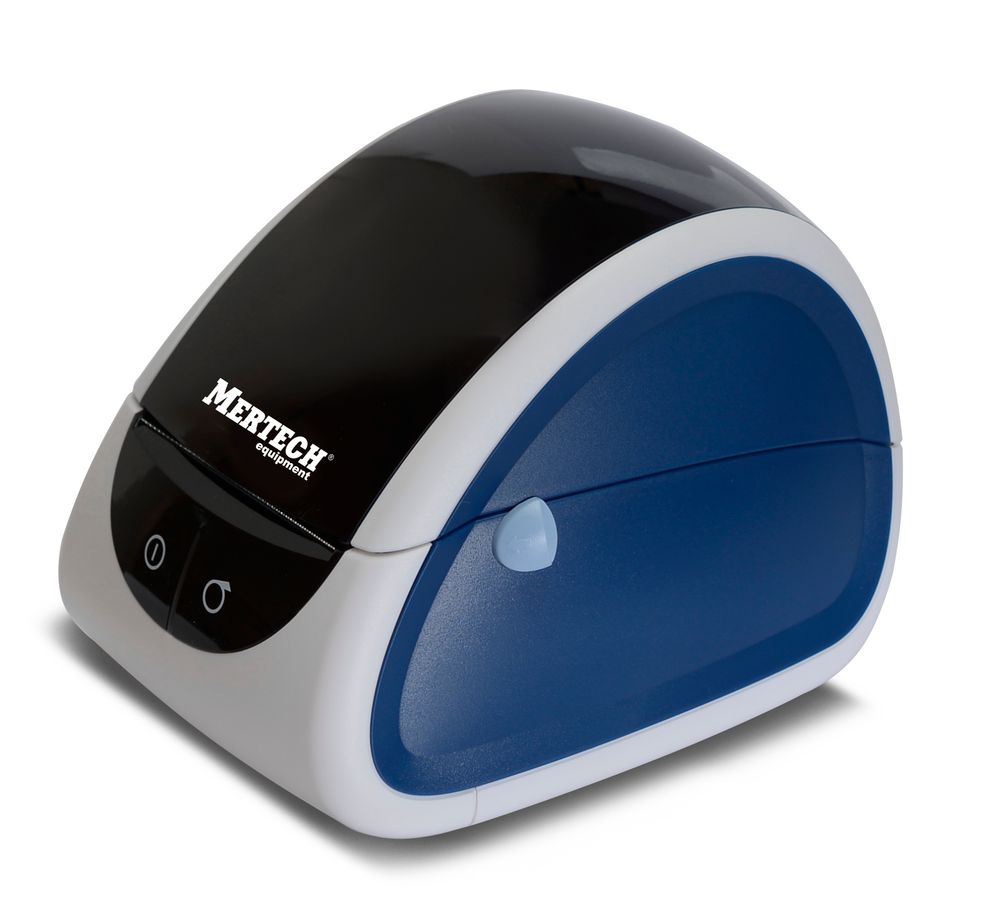 Термопринтер самоклеящихся этикеток MPRINT LP80 EVA RS232-USB White & blue