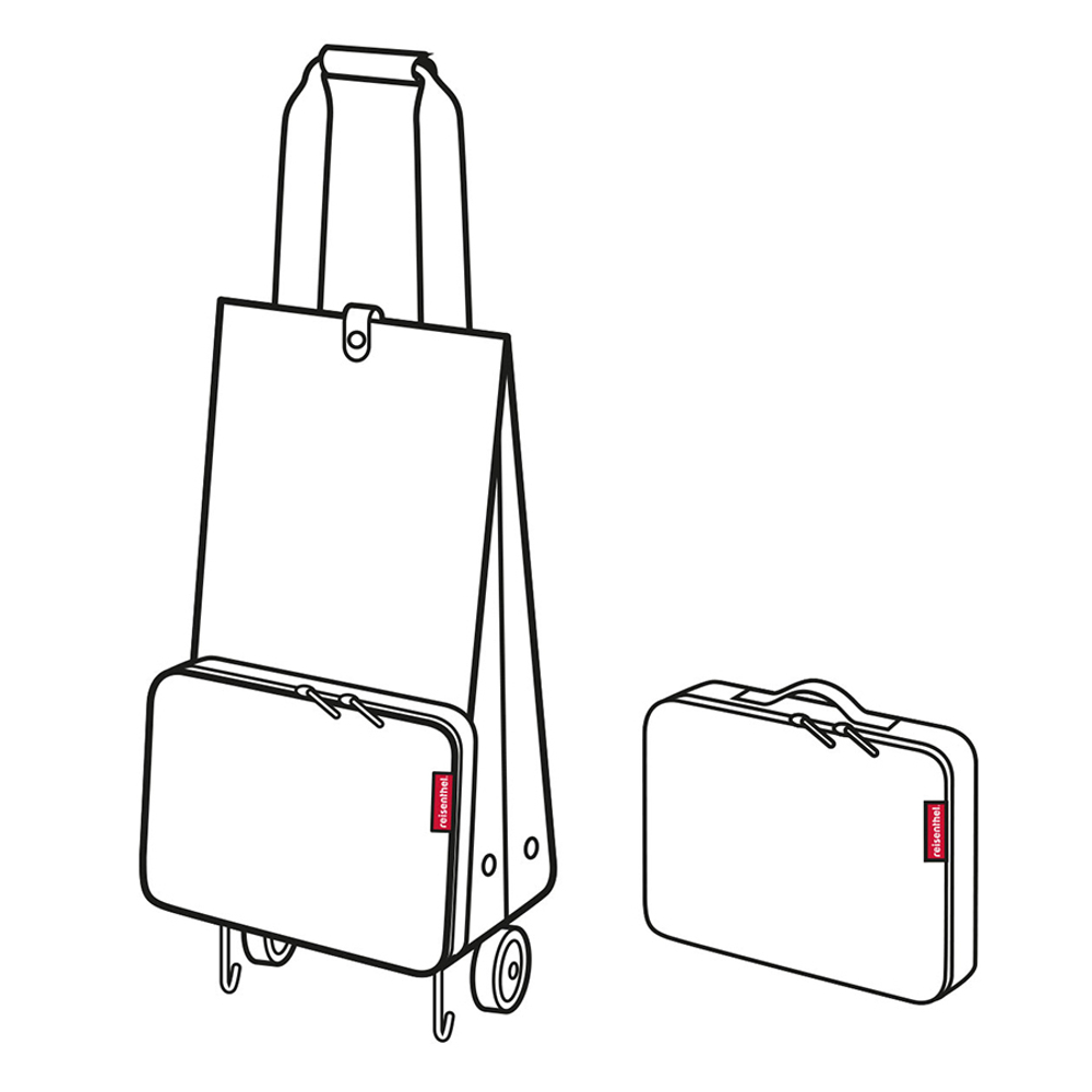 Сумка на колесиках foldabletrolley mixed dots