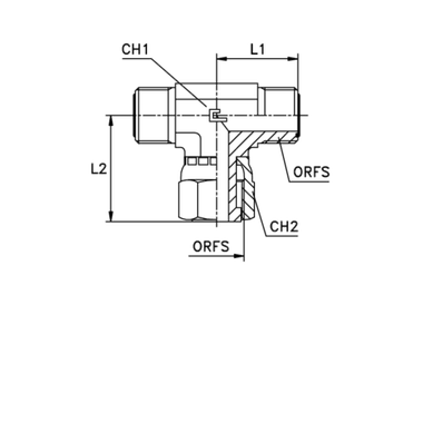 Соединение FNT D35-38 ORFS 2 (обжатая гайка)