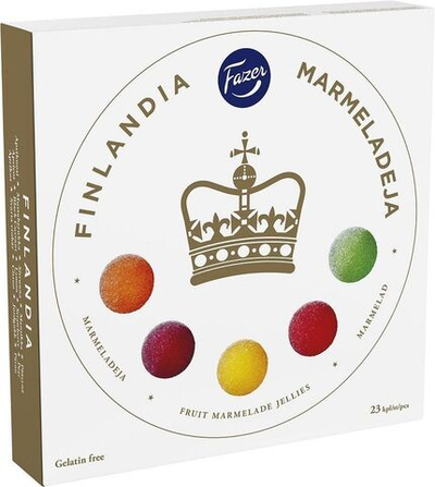 Мармелад Finlandia Fazer ассорти 5 вкусов 23 шт 500 г (из Финляндии)