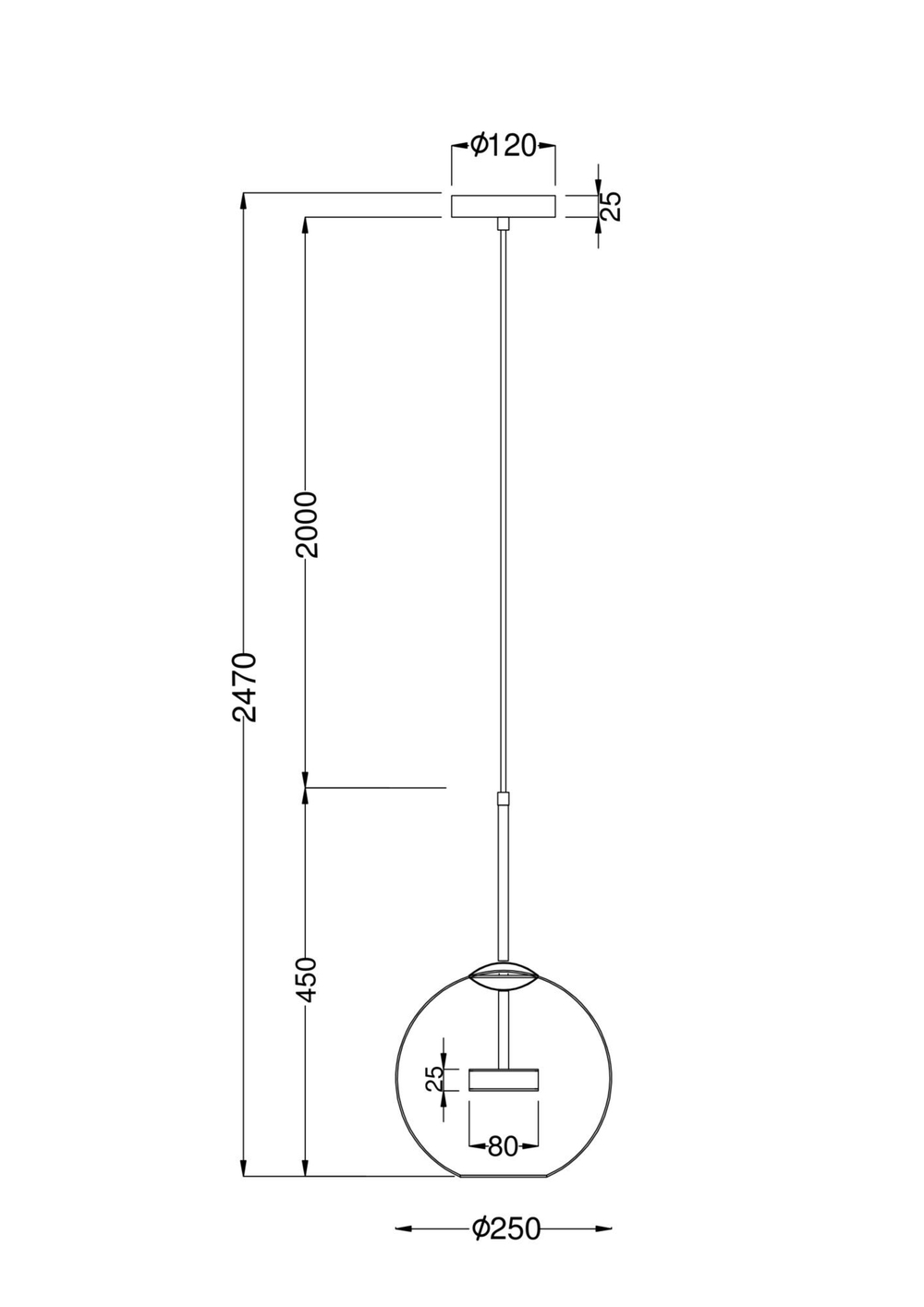 Подвесной светодиодный светильник Maytoni Cometa MOD055PL-L12G3K
