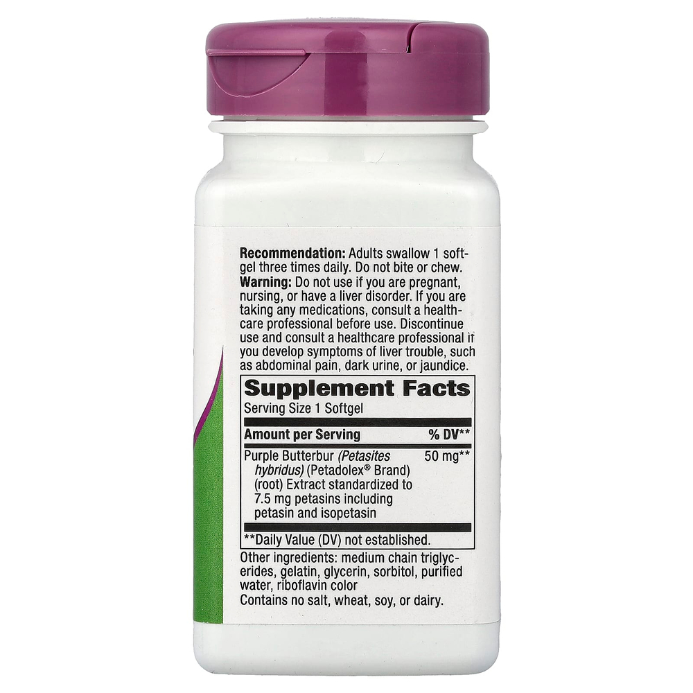 Nature's Way, Petadolex®, Pro-Active, 50 мг, 60 капсул