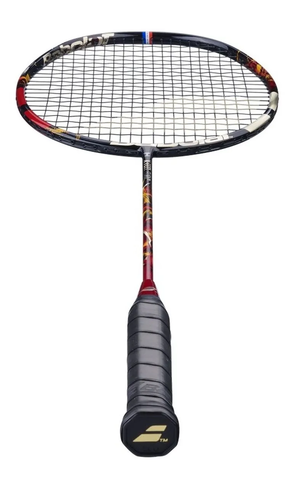 Ракетка для бадминтона Babolat X-Feel Fury Strung - dark red/black/gold