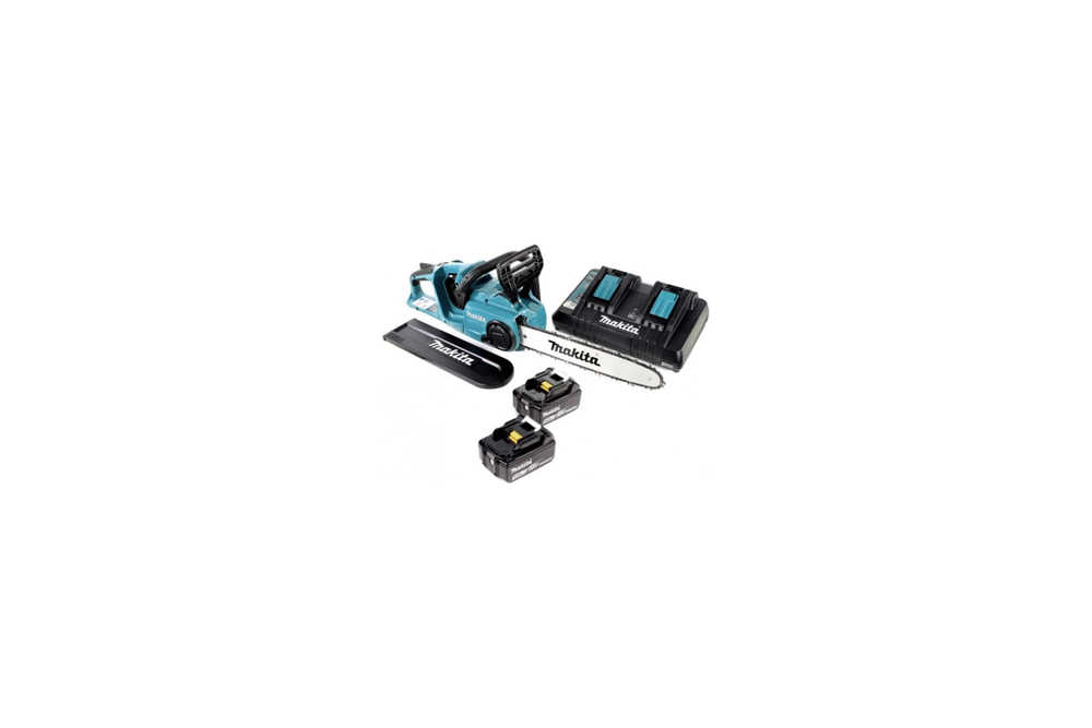 Аккумуляторная цепная пила Makita 2x18 В, 35 см, 20 м/с, с 2 АКБ 5 Ач и ЗУ DUC353PT2