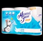 Бумага туалетная Мягкий знак Deluxe,белая, 2 слоя, 6 рулона