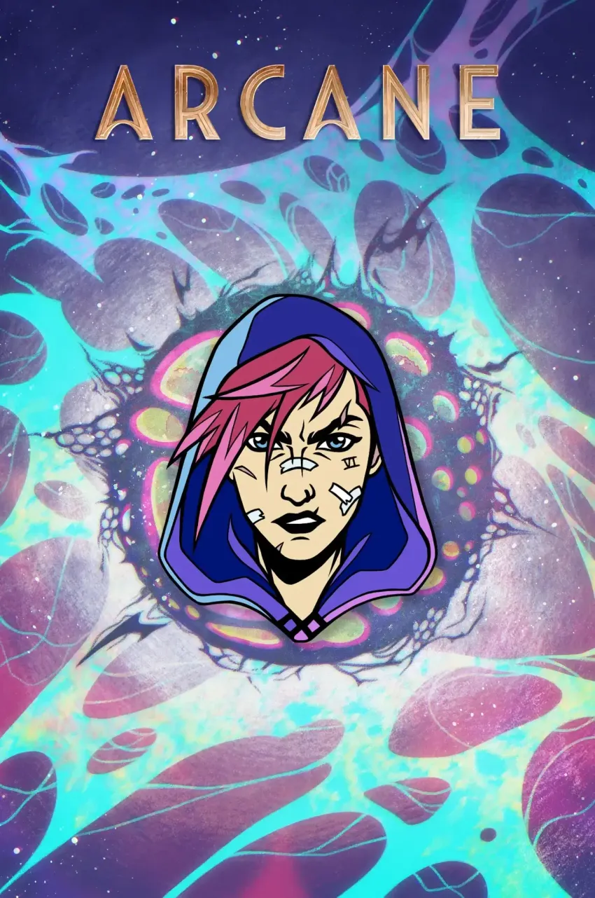Металлический пин "Arcane: Vi"