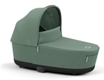 Коляска 3 в 1 Cybex Priam IV Chrome Brown complete и автокресло Aton S2 i-Size Moon Black Leaf Green