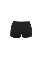 black shorts