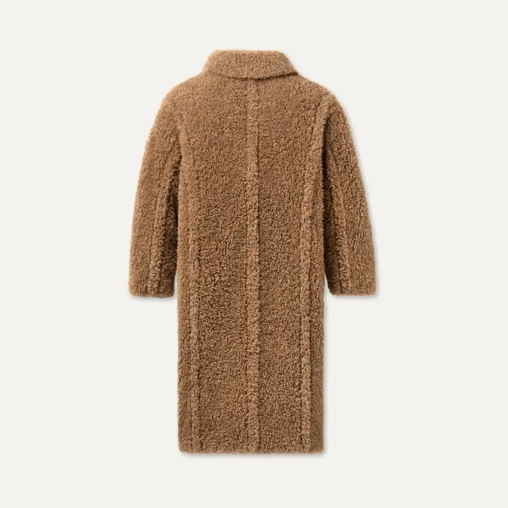 UGG Длинное плюшевое пальто Gertrude, песочный