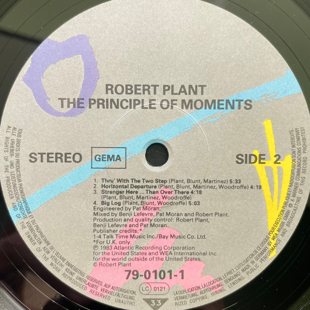 Виниловая пластинка Robert Plant - The Principle Of Moments LP