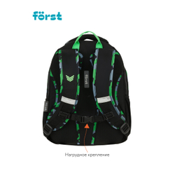 Först Рюкзак Först F-Trend "Neon military" 40*29*18см, 2 отделения, 3 кармана, эргономичная спинка