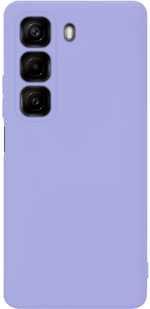 Мягкий Soft Touch чехол из силикона для INFINIX HOT 50 4G (не 5G / PRO!) с бархатной подкладкой