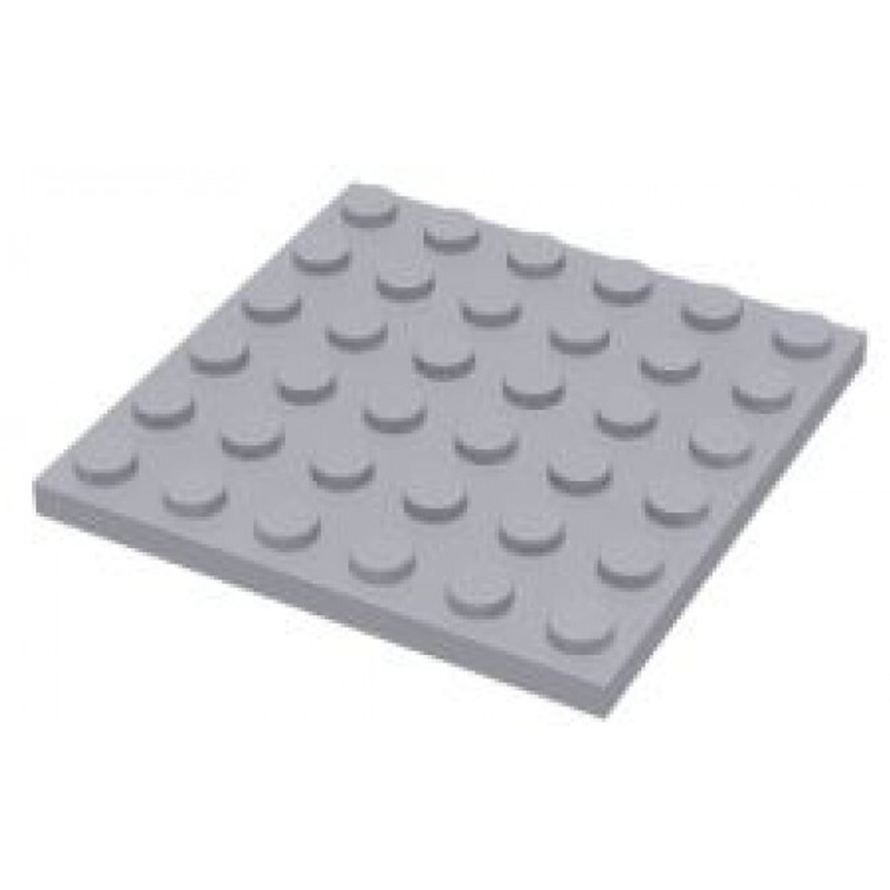 Lego 25шт Плитка 6х6 (серый) 4211474