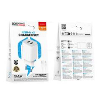 Зарядное устройство для Micro-USB Borofone BAS81A Star 2USB (white)