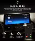 Магнитола для BMW 5-серия E60/E61 2003-2009 (ССС) - Kuberg OL-3033-1D монитор 12.3", Android 11, Быстрая, CarPlay, 4G SIM-слот