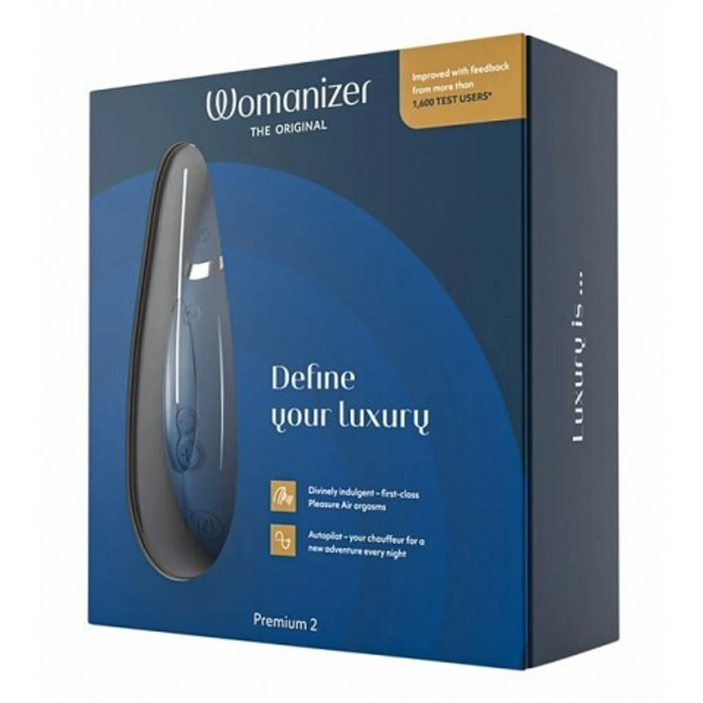 Бесконтактный клиторальный стимулятор Womanizer Premium 2 Blueberry