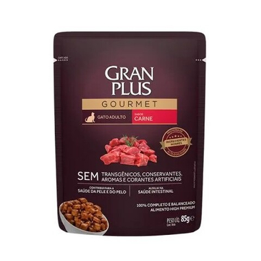 Granplus Gourmet Cat Говядина пауч для кошек 85 г