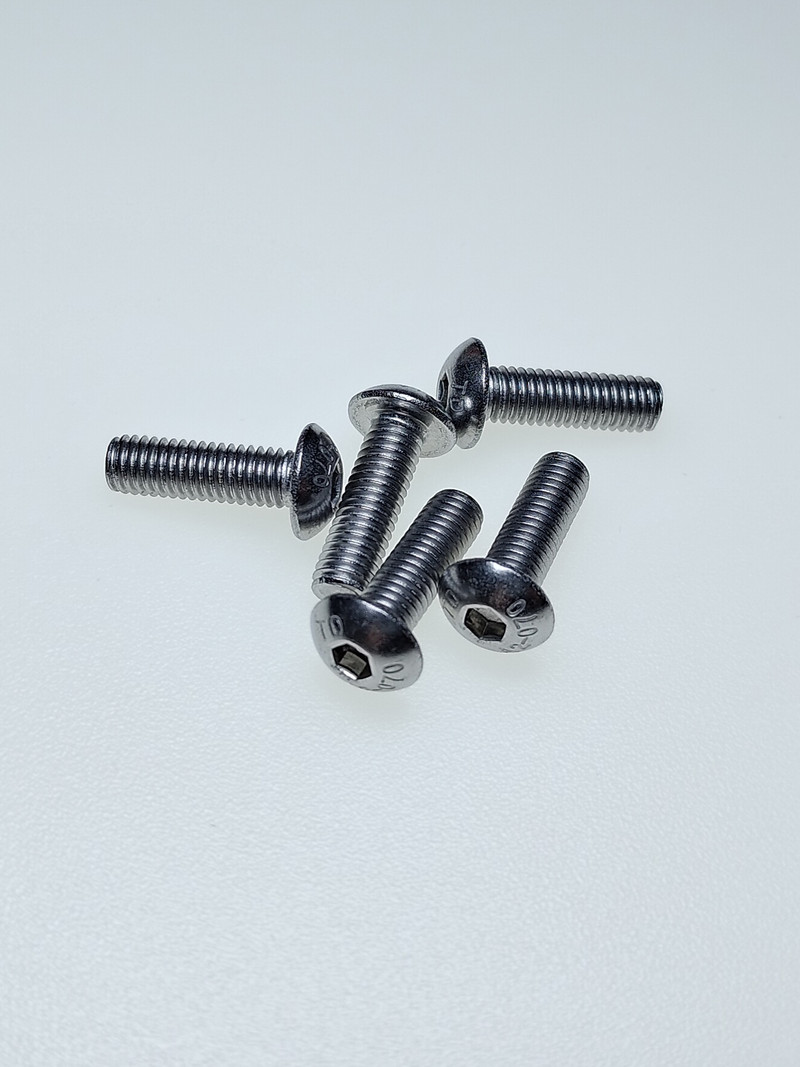 5х16 Винт с полукруг.гол. и внутр.шестигр. нерж. А2-70 ISO 7380 (50 шт.)