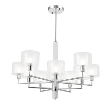 Люстра Е14 Maestro SP-PL5+5 Chrome хром Crystal Lux