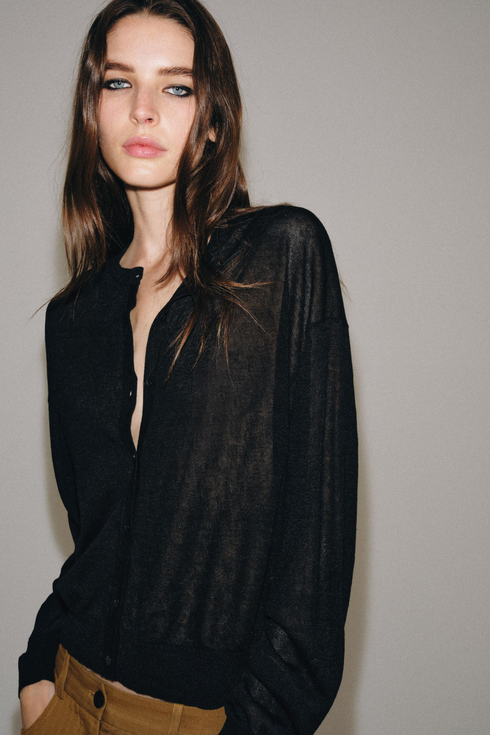 КАРДИГАН ИЗ ТОНКОГО ТРИКОТАЖА — ZARA