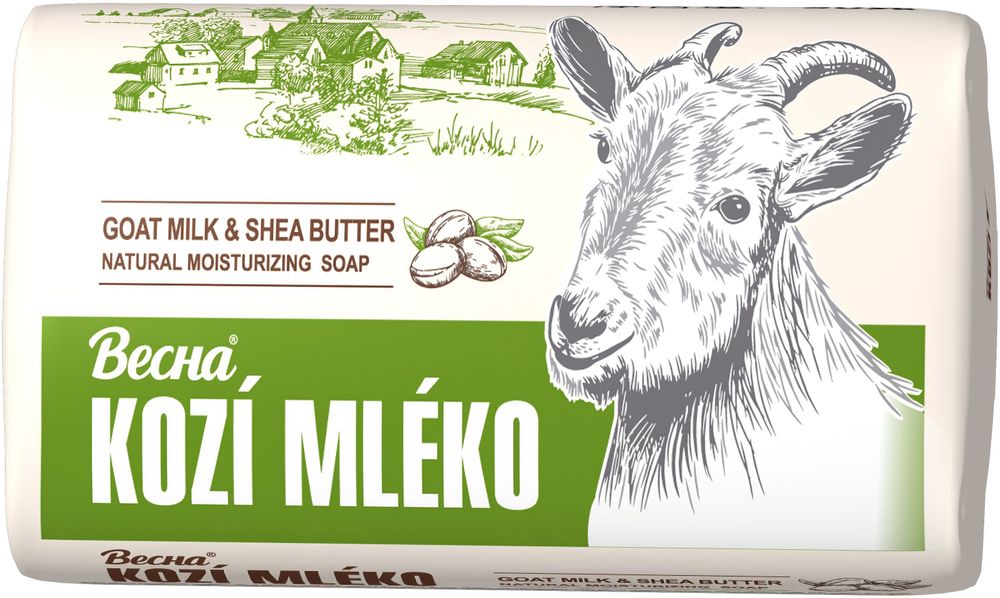 Мыло туалетное Kozi Mleko Весна Goat milk extract and Shea Butter 90гр