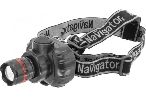 Фонарь Navigator NPT-Н03-3ААА налобный 1LED*1Вт 28500