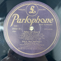Винтажная виниловая пластинка LP Paul McCartney Pipes Of Peace (Англия 1983)