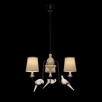 Подвесная люстра 3*Е14 LOFT1029A-3 коричневый Birds LOFT IT