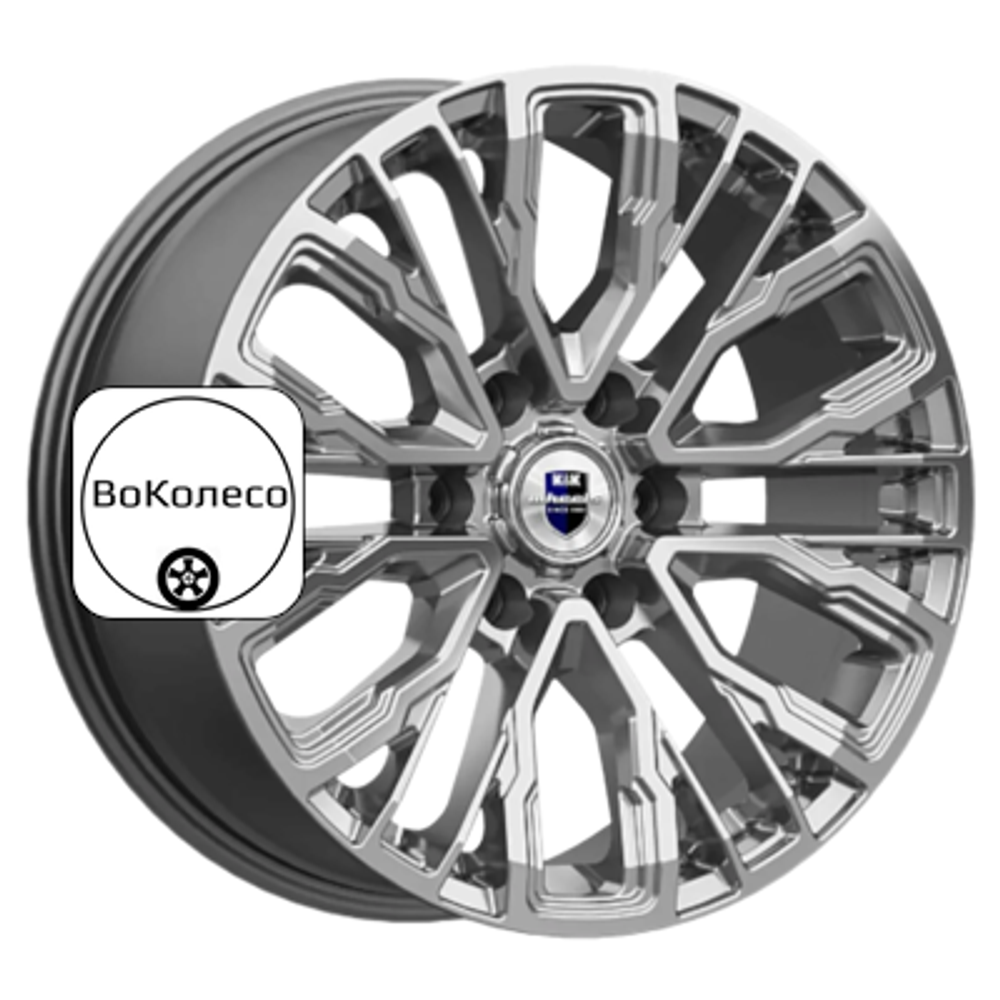8,5x19/6x139,7 ET25 D106,1 Кортес (КС1102) Дарк платинум K&K
