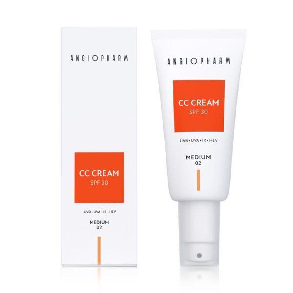 ANGIOPHARM CC-КРЕМ SPF 30, 30 Мл | 02 Medium