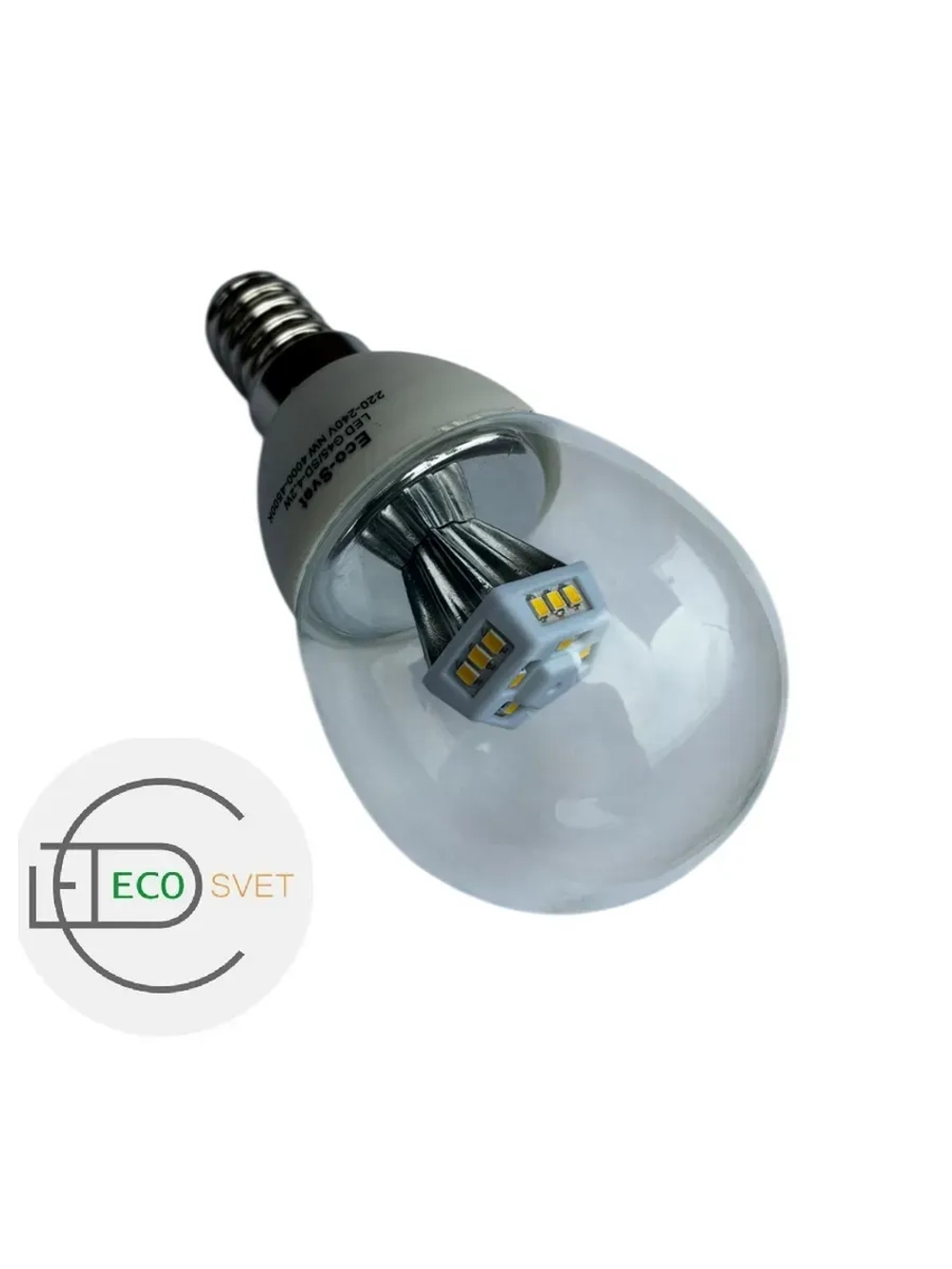 Светодиодная LED лампа G45 4,2W E14 нейтр. 3шт