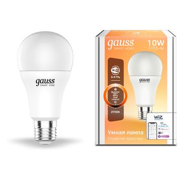 Лампа Smart Home DIM A60 E27 10W 2700К 1070112 Gauss