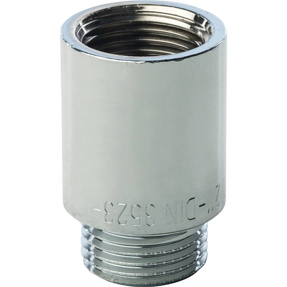 Удлинитель резьбовой STOUT SFT 0002 - 1/2" длина 30 мм (ВР/НР, латунь хромированная)
