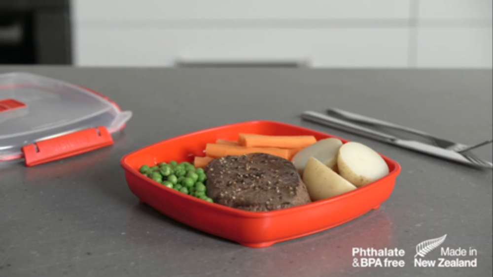 Контейнер низкий 880мл Sistema Microwave
