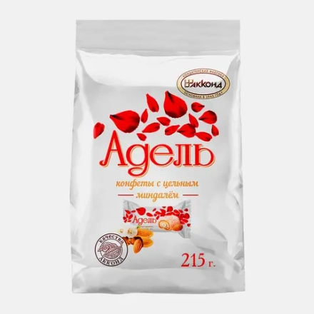Конфеты с цельным миндалем Адель 215г
