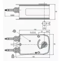 Электропривод UCP UB-24-03 с возвратной пружиной