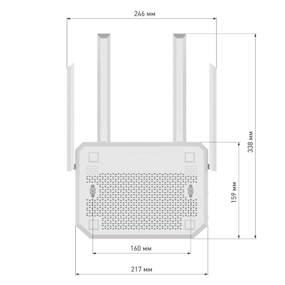 Netcraze Ultra (NC-1812) Мультигигабитный интернет-центр с Mesh Wi-Fi 7, BE7200