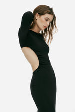 ДЛИННОЕ АСИММЕТРИЧНОЕ ПЛАТЬЕ С РАЗРЕЗОМ — ZARA
