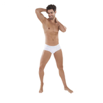 Белые мужские трусы-брифы Caribbean Piping Brief (Размер: XL) (Цвет: белый)