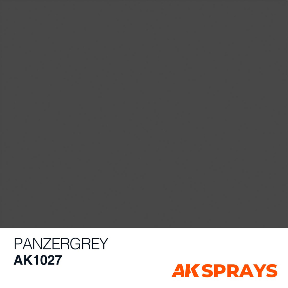 Аэрозольная краска AK Interactive Panzergrey (Dunkelgrau) Spray, 150мл